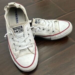 Converse - White and Red Sneakers